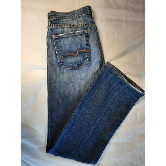 Jeans 7 For All Mankind Bootcut Denim  New York Size 29 Style U075080U - Picture 10 of 11